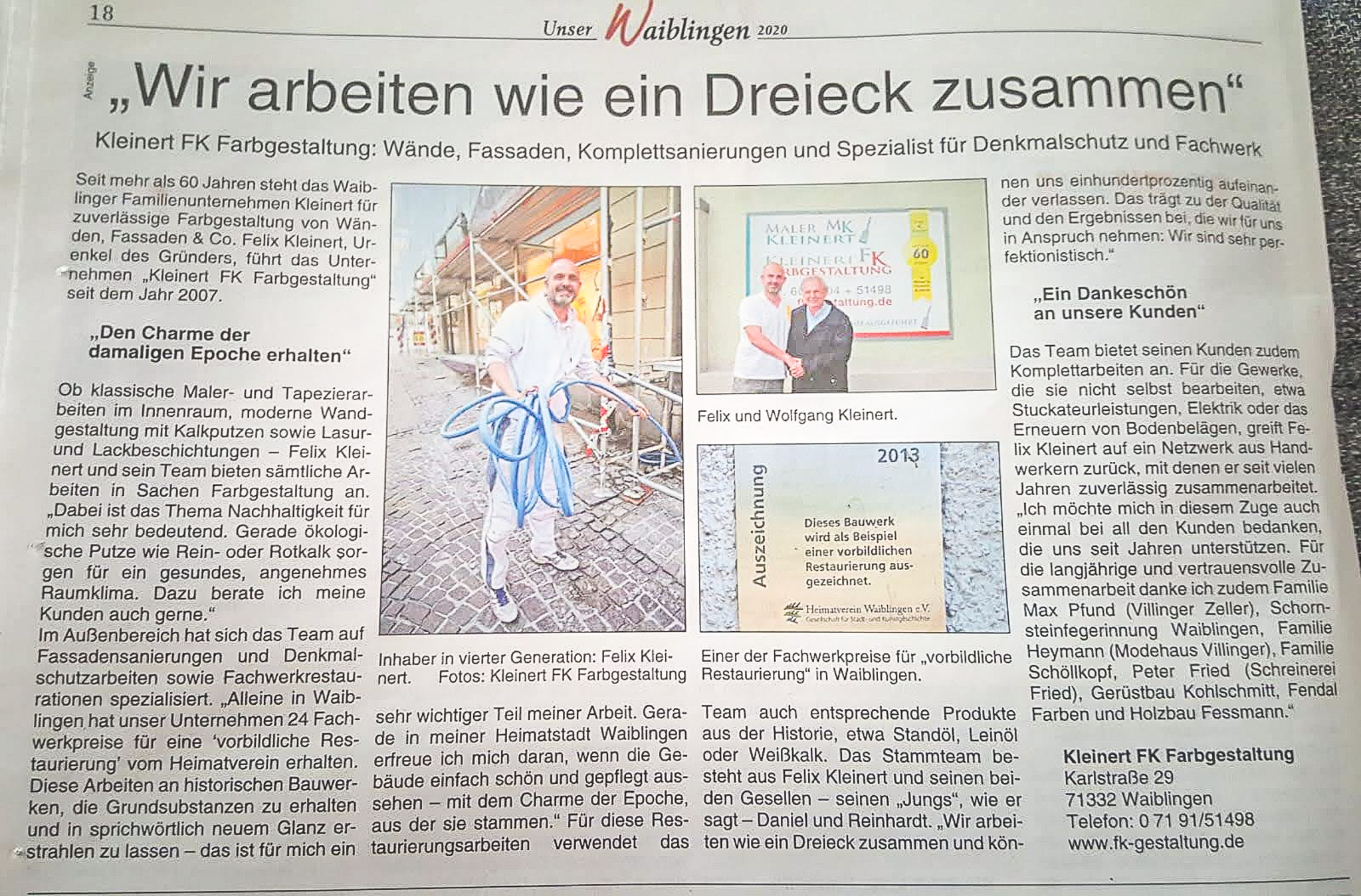 Zeitungsartikel